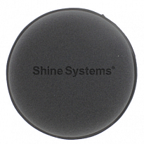 Аппликатор черный поролоновый круглый 10*2см Shine Systems Wax Pad SS818